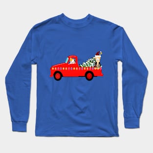 Christmas Tree & Pets Long Sleeve T-Shirt